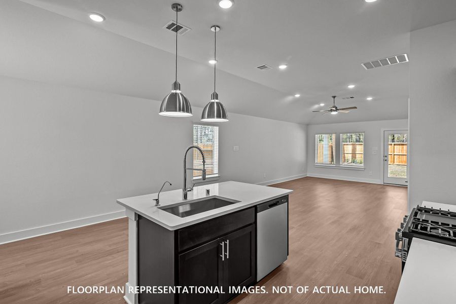 Furnished interior view inside a new home in Ambrose, La Marque (Image 10).