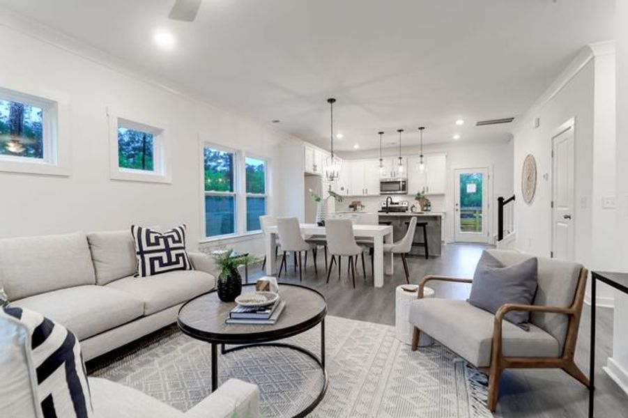 Representative furnished interior of a home built from the Charlotte by True Homes in Reeves Crossing, St. George (Image 4).