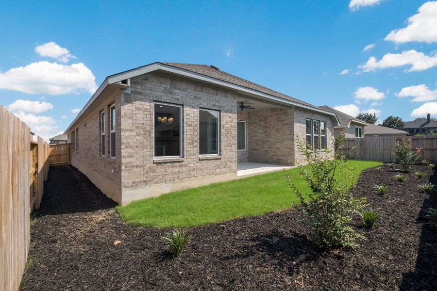 Exterior details and patio area of a home in Veramendi, New Braunfels (Image 3).