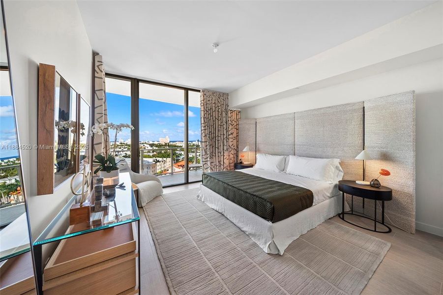 Furnished interior view inside a new home in , Miami Beach (Image 8).