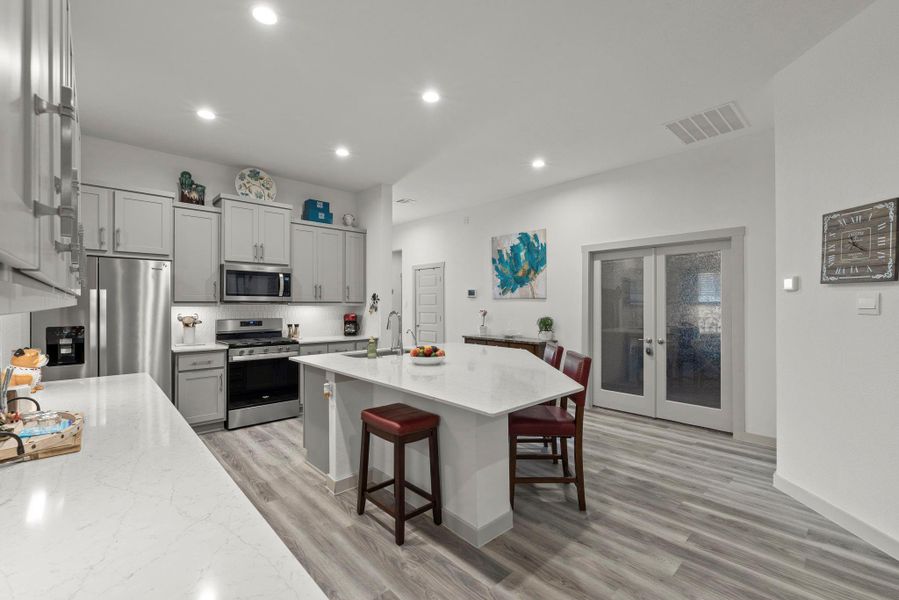 Furnished interior view inside a new home in Westwood, League City (Image 11). Furnished interior view inside a new home in Westwood, League City (Image 11).