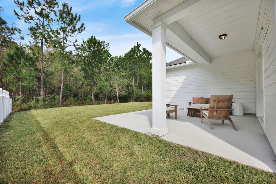 Representative exterior photo of a completed home built from the Eliza by Riverside Homes in Silver Landing at SilverLeaf, St. Augustine, FL (Image 59). Representative exterior photo of a completed home built from the Eliza by Riverside Homes in Silver Landing at SilverLeaf, St. Augustine, FL (Image 59).