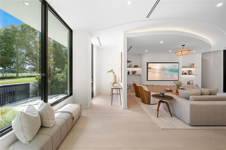 Furnished interior view inside a new home in , Miami Beach (Image 80).