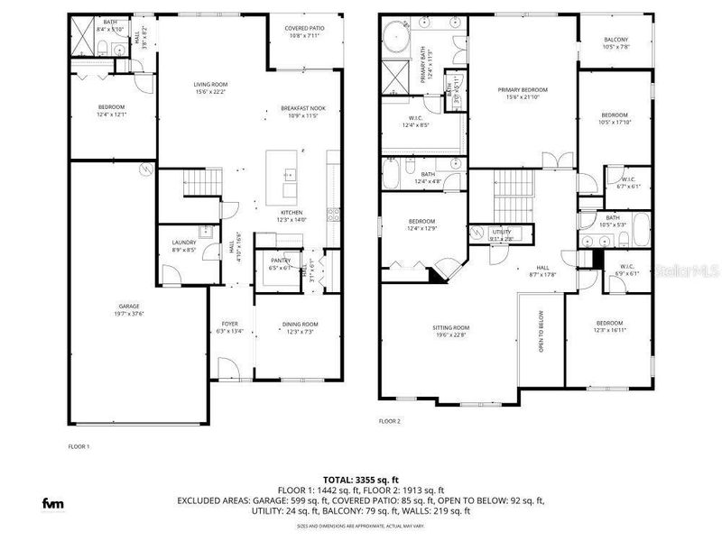 2D floor plan layout of this home in Chapel Crossings, Wesley Chapel, FL (Image 5). 2D floor plan layout of this home in Chapel Crossings, Wesley Chapel, FL (Image 5).