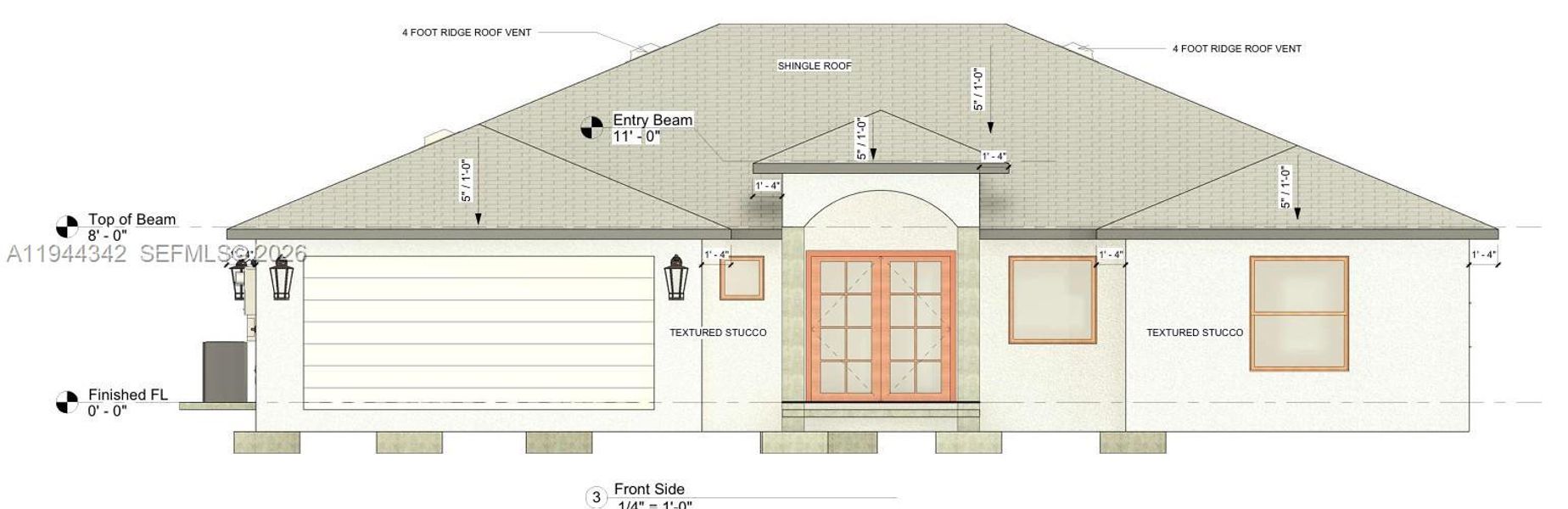 Exterior rendering of this home design in , Lehigh Acres, FL (Image 20).