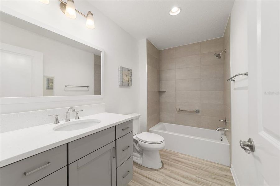 Furnished interior view inside a new home in , The Villages (Image 9).