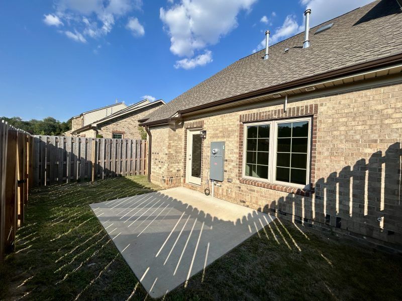 Exterior details and patio area of a home in Trellises, High Point (Image 4).