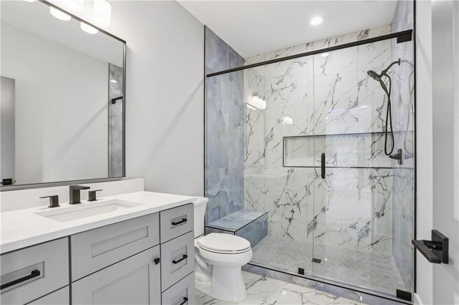 Furnished interior view inside a new home in , Braselton (Image 84).