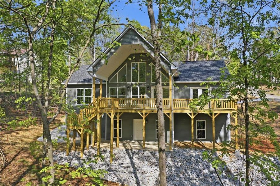Front exterior of a new home in , Gainesville, GA, highlighting curb appeal (Image 26). Front exterior of a new home in , Gainesville, GA, highlighting curb appeal (Image 26).
