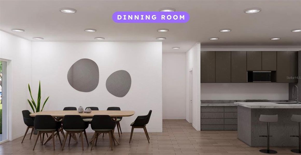 Furnished interior view inside a new home in , Dunnellon (Image 4).