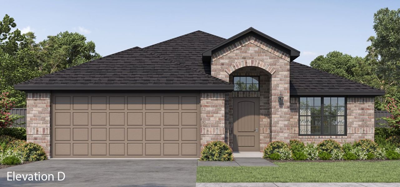 Front exterior of a new home in Fox Landing, Caddo Mills, TX, highlighting curb appeal (Image 19). Front exterior of a new home in Fox Landing, Caddo Mills, TX, highlighting curb appeal (Image 19).