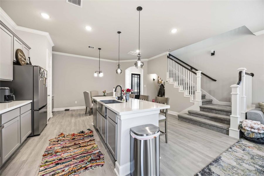 Furnished interior view inside a new home in , Houston (Image 9). Furnished interior view inside a new home in , Houston (Image 9).
