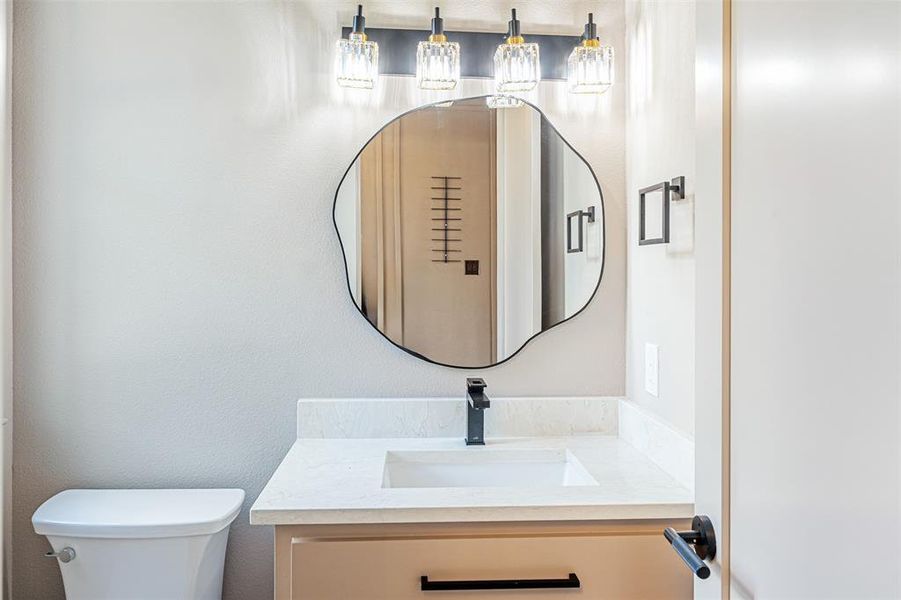 Powder on main floor Powder on main floor