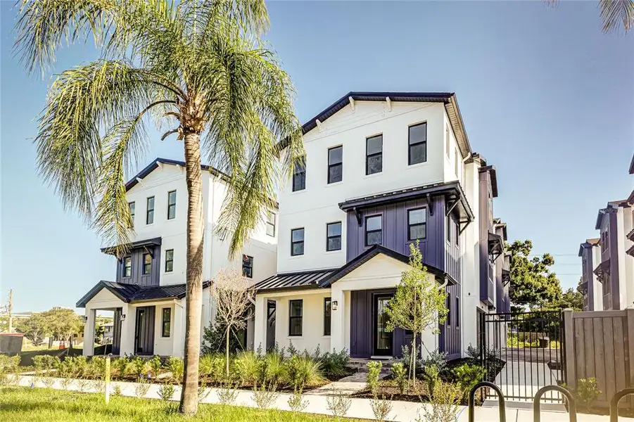 Front exterior of a new home in , St. Petersburg, FL, highlighting curb appeal (Image 1). Front exterior of a new home in , St. Petersburg, FL, highlighting curb appeal (Image 1).