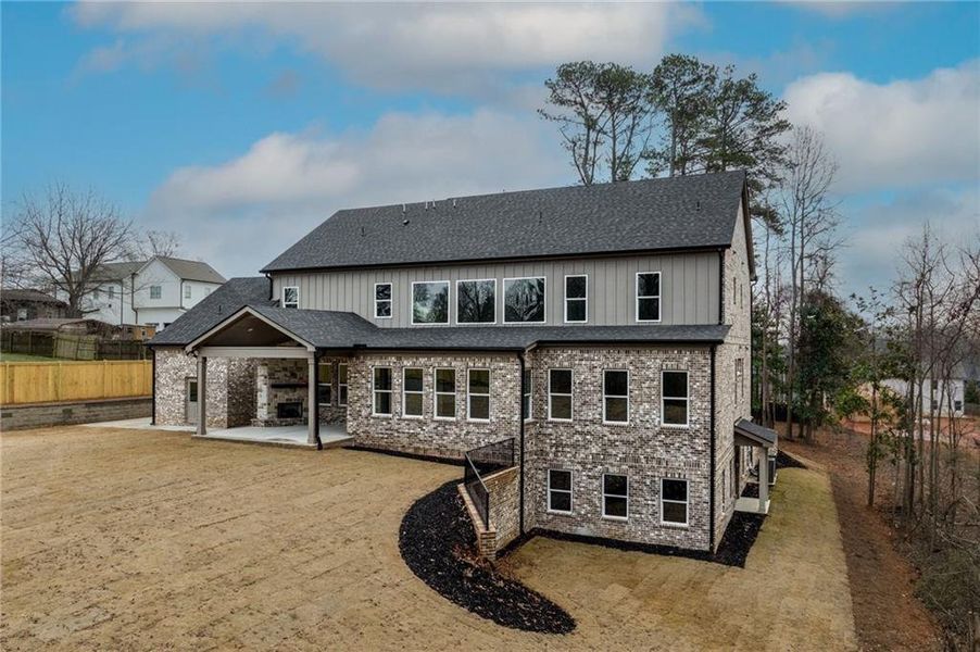 Exterior details and patio area of a home in , Buford (Image 31).