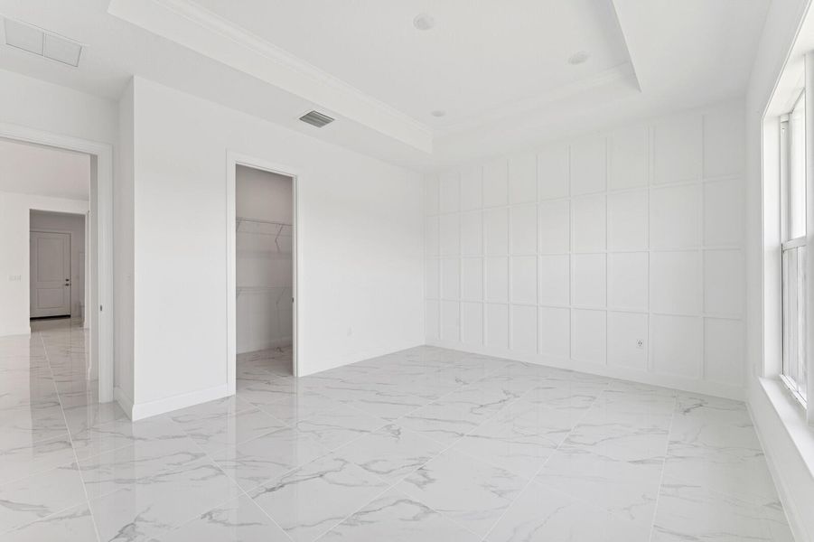 Spacious, unfurnished interior of a new home in Salerno Reserve - Single Family, Stuart (Image 21). Spacious, unfurnished interior of a new home in Salerno Reserve - Single Family, Stuart (Image 21).