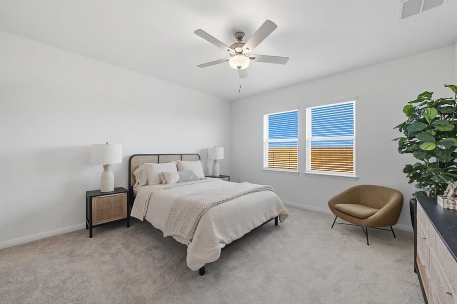 Furnished interior view inside a new home in Longview 40s, Del Valle (Image 10).