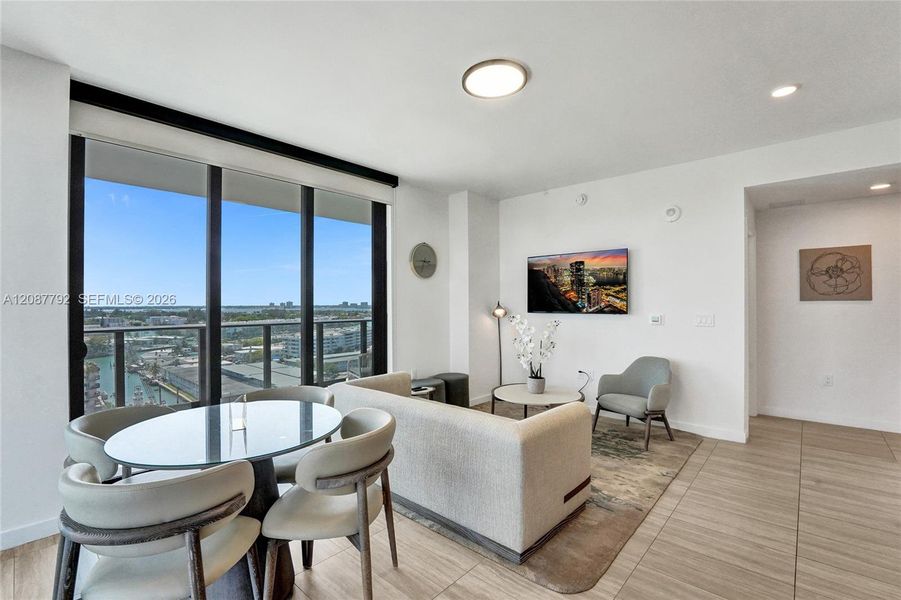 Furnished interior view inside a new home in , Miami (Image 14). Furnished interior view inside a new home in , Miami (Image 14).