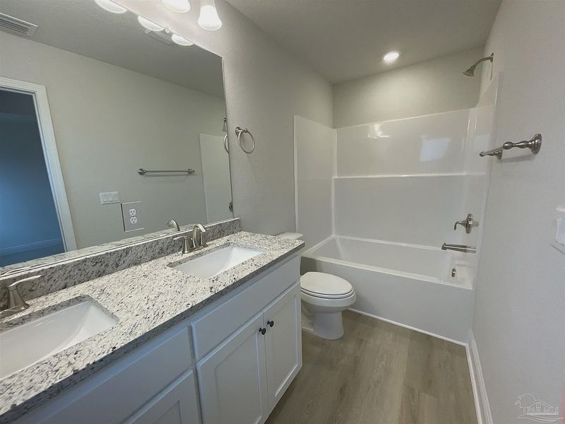Furnished interior view inside a new home in Turtle Creek, Cantonment (Image 8). Furnished interior view inside a new home in Turtle Creek, Cantonment (Image 8).