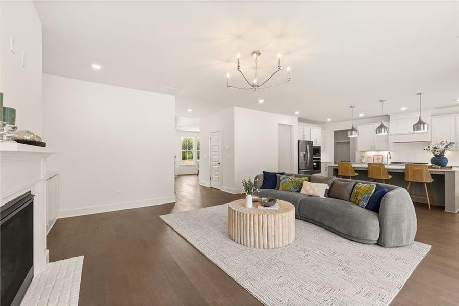 Furnished interior view inside a new home in , Gainesville (Image 50).