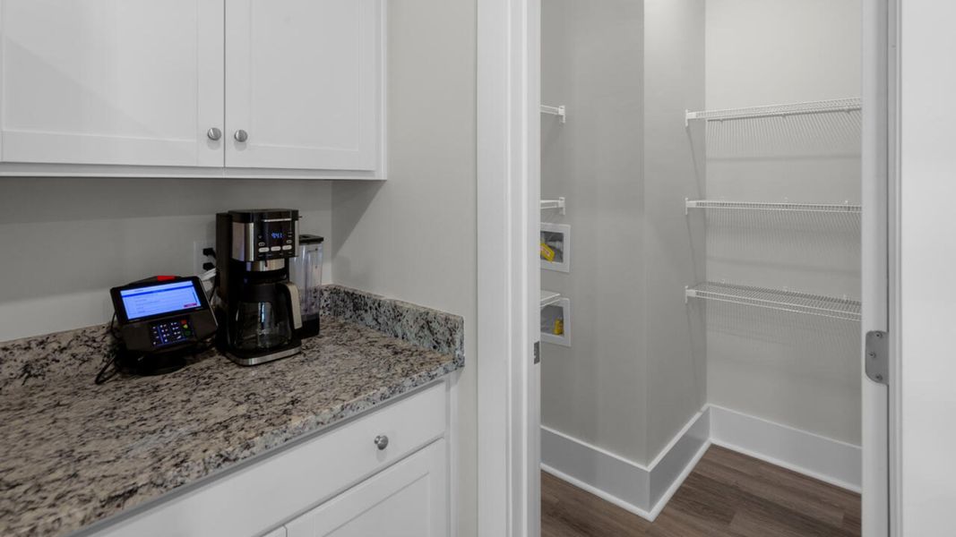 Furnished interior view inside a new home in Surfside Landing, Hubert (Image 8).