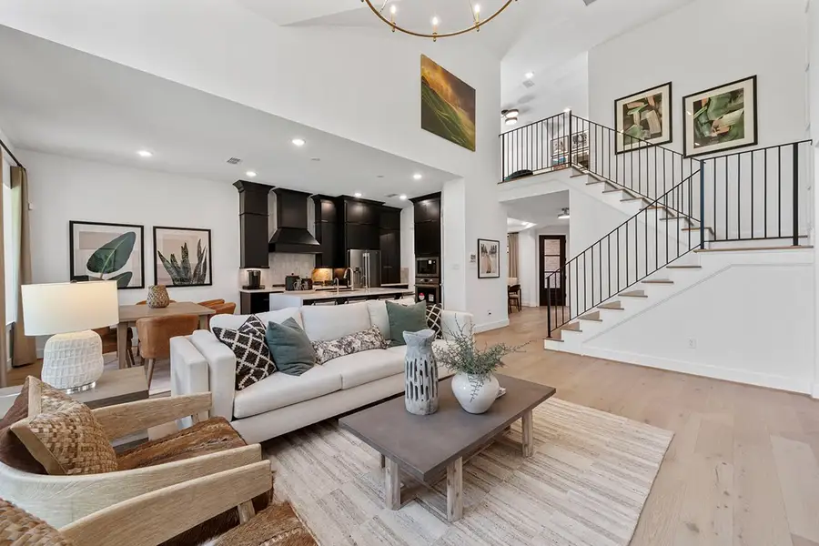 Furnished interior view inside a new home in The Highlands 50', Porter (Image 11).