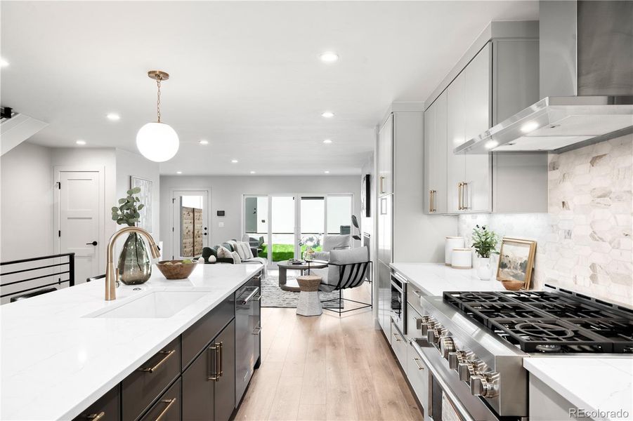 Furnished interior view inside a new home in , Denver (Image 15).