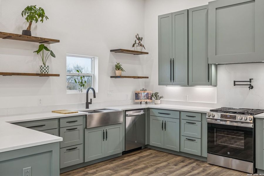 Furnished interior view inside a new home in , Castroville (Image 45).