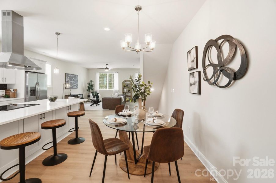 Furnished interior view inside a new home in , Charlotte (Image 43).