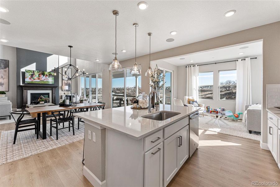 Furnished interior view inside a new home in Trailstone City Collection, Arvada (Image 17).