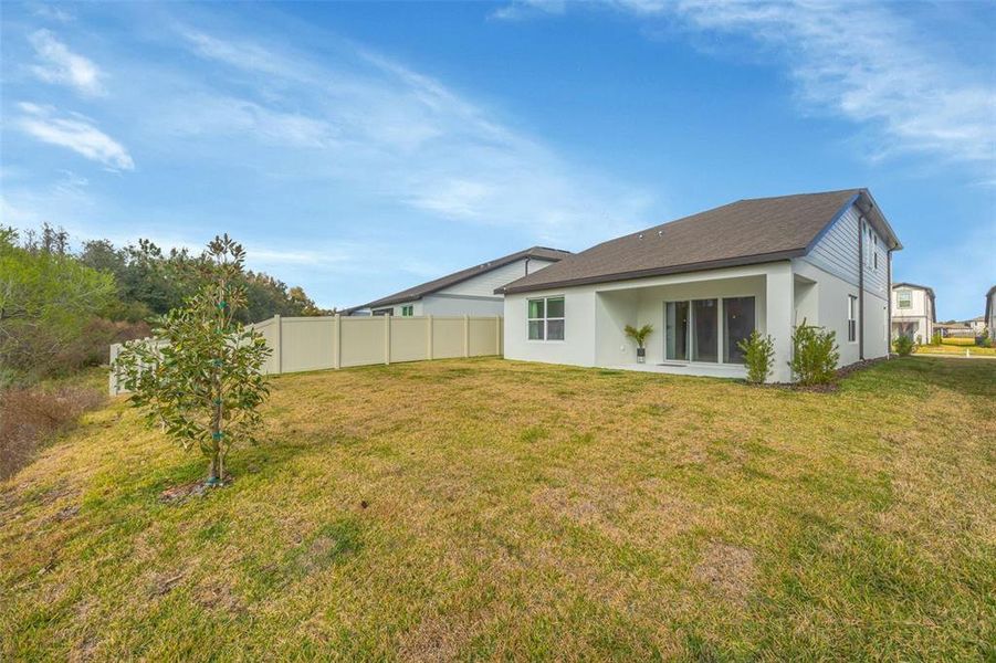 Exterior details and patio area of a home in , Zephyrhills (Image 33).