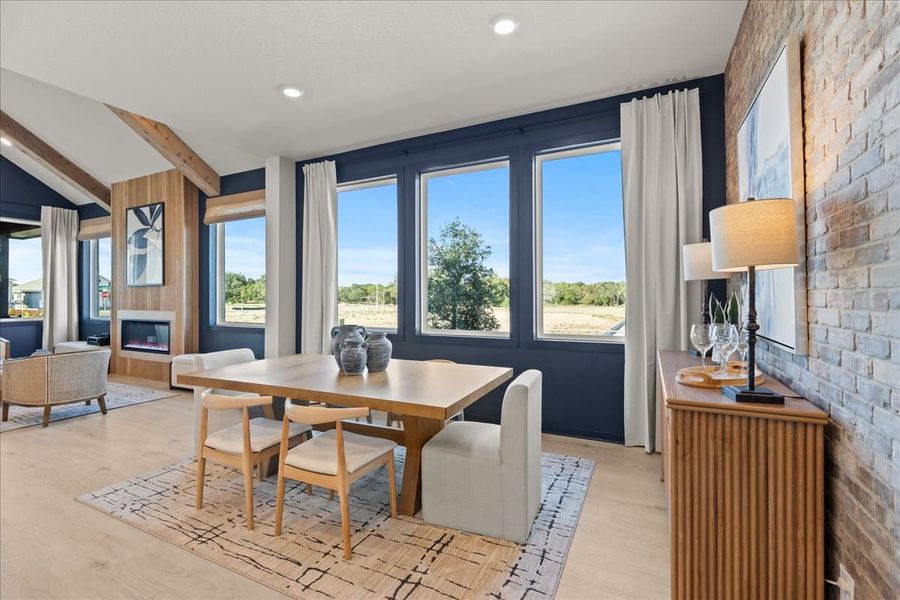 Furnished interior view inside a new home in Stream Waters, Seguin (Image 28).