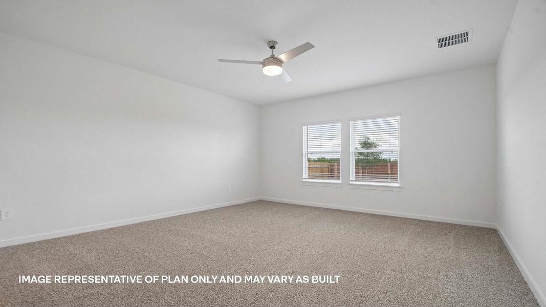 Spacious, unfurnished interior of a new home in Trails at Wildhorse, Austin (Image 22).