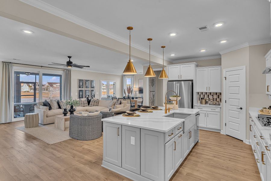Furnished interior view inside a new home in Bridgewater - Shorehaven Village, Little River (Image 5).