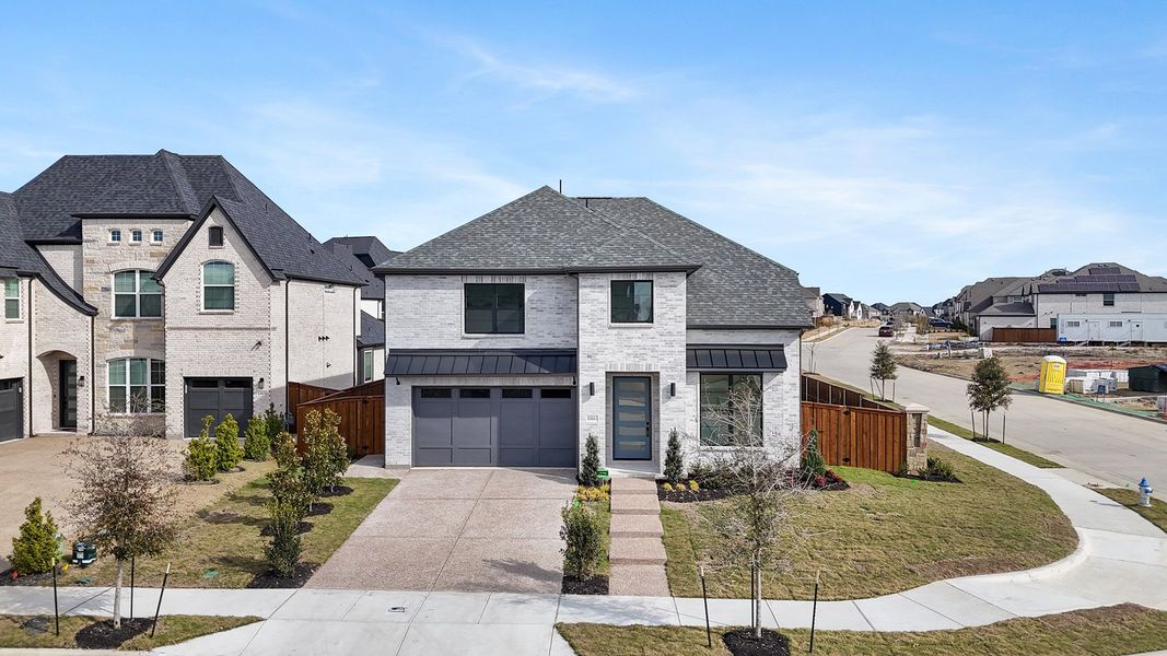 Front exterior of a new home in Inspiration - Paradise Village, Lucas, TX, highlighting curb appeal (Image 27).