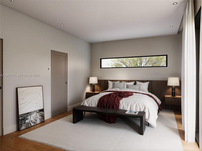 Furnished interior view inside a new home in , Hollywood (Image 12).