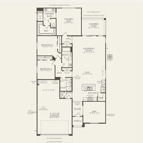 2D floor plan layout for the Barletta by Pulte Homes in Upper Canyon, Phoenix, AZ (Image 3). 2D floor plan layout for the Barletta by Pulte Homes in Upper Canyon, Phoenix, AZ (Image 3).