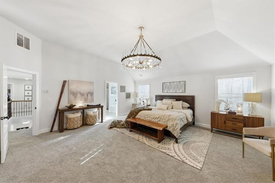 Furnished interior view inside a new home in Nine Oaks, Locust Grove (Image 35).