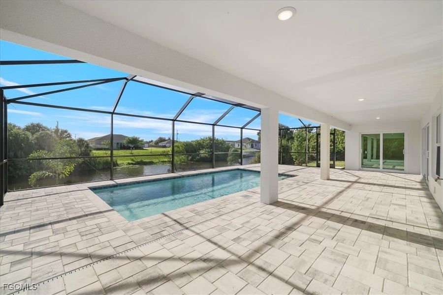 Exterior details and patio area of a home in Cape Coral, Cape Coral (Image 21).