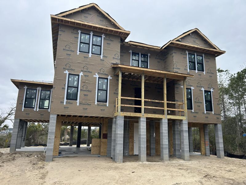 In-progress construction of a new home in , Awendaw, SC (Image 26).