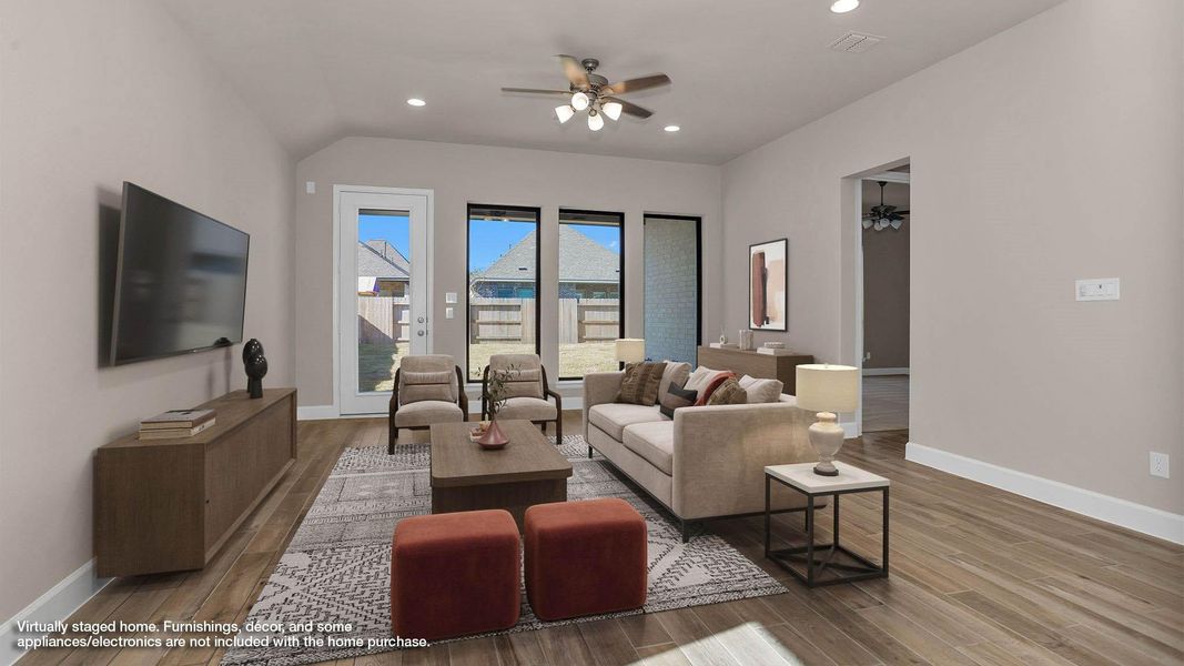 Furnished interior view inside a new home in Marvida, Cypress (Image 10).