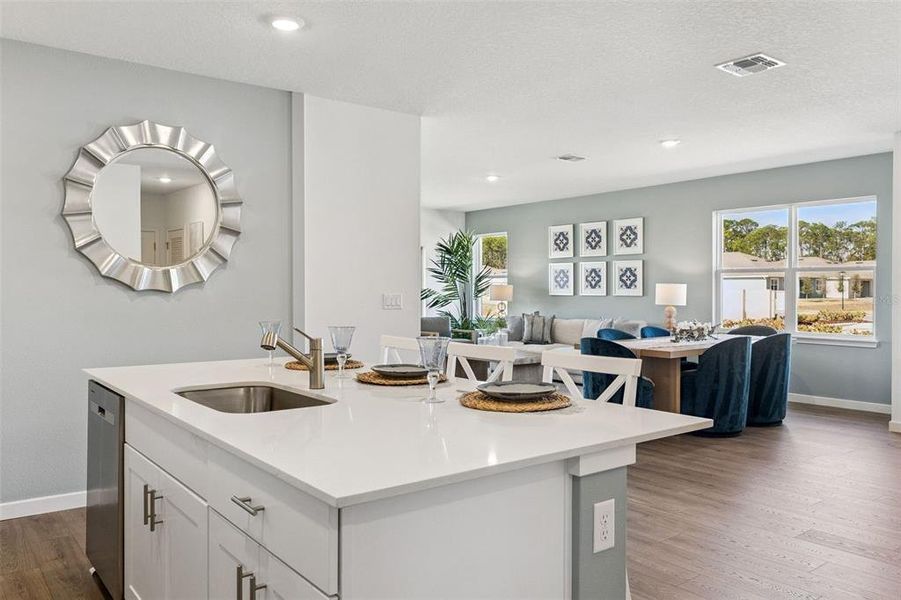 Furnished interior view inside a new home in Halifax Plantation Villas, Ormond Beach (Image 7).