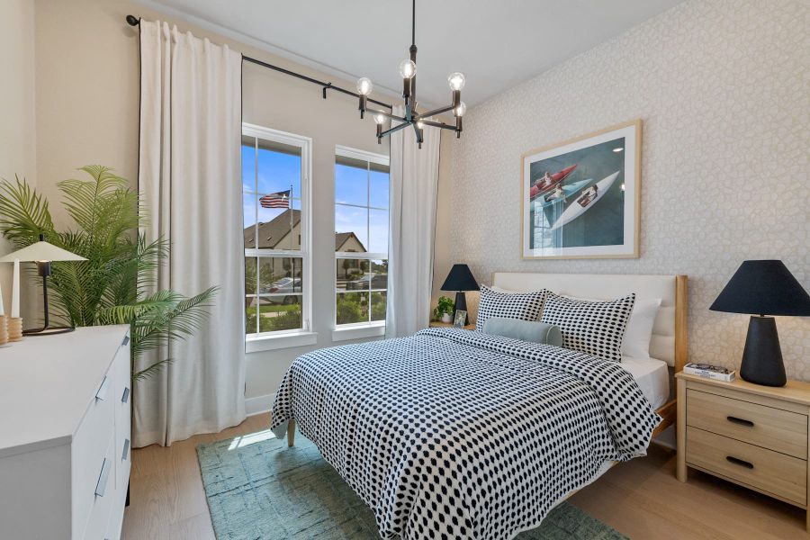 Furnished interior view inside a new home in Heritage, Dripping Springs (Image 33).