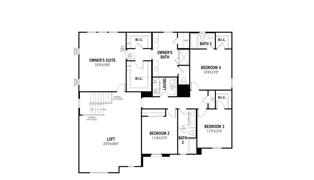 2D floor plan layout for the Redwood by Mattamy Homes in Rosewood Heights, San Tan Valley, AZ (Image 4). 2D floor plan layout for the Redwood by Mattamy Homes in Rosewood Heights, San Tan Valley, AZ (Image 4).