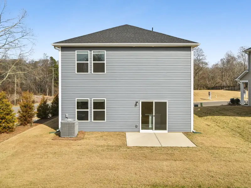Exterior details and patio area of a home in Seattle Crossing, Shelby (Image 2). Exterior details and patio area of a home in Seattle Crossing, Shelby (Image 2).