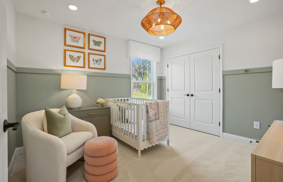 Representative furnished interior of a home built from the Leyton by Pulte Homes in Elmbrook, Matthews (Image 17).