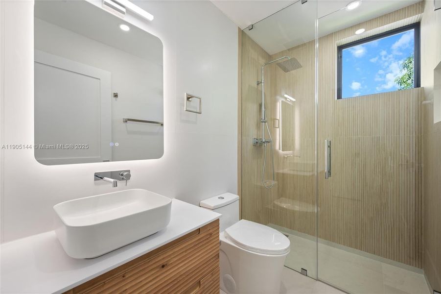 Furnished interior view inside a new home in , Miami (Image 15).