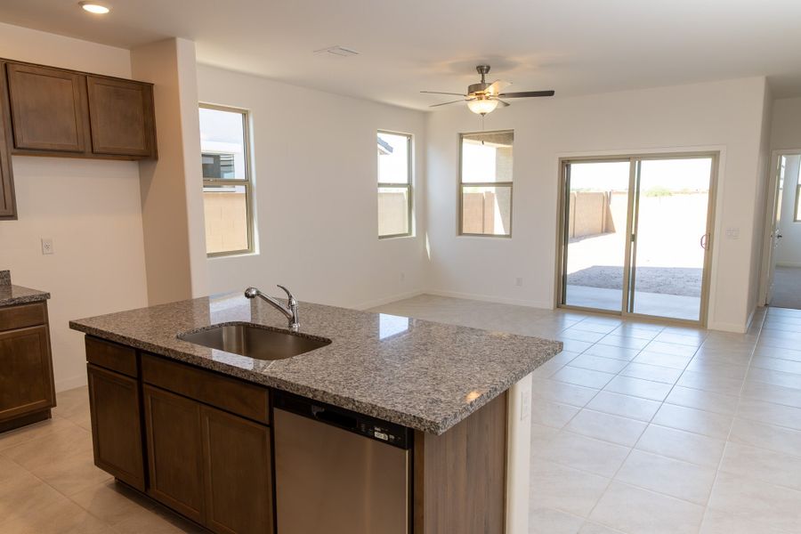 Furnished interior view inside a new home in Rancho Santa Rosa, Maricopa (Image 6).