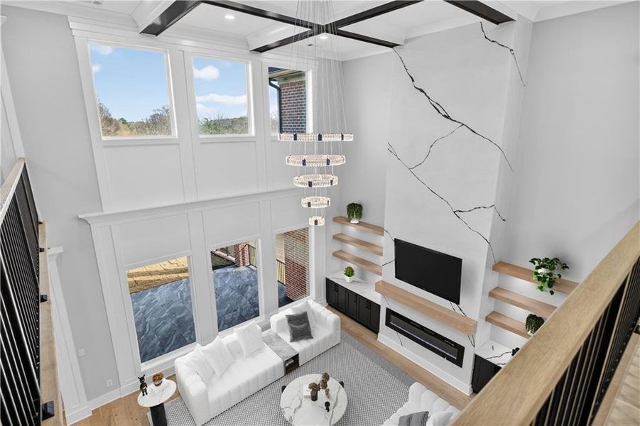 Furnished interior view inside a new home in , Buford (Image 41).