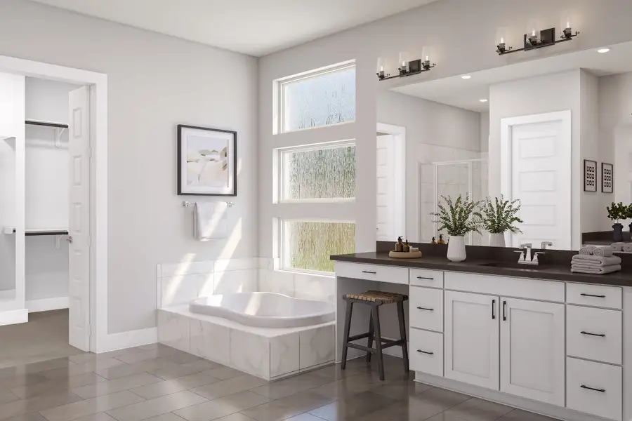 Furnished interior view inside a new home in Trillium, Richmond (Image 10).